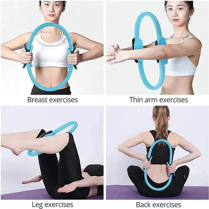 Yoga Fitness Pilates Ring | Magic Open Back Ring for Pelvic Floor Muscle Training | Yoga Supplies and Pilates Equipment