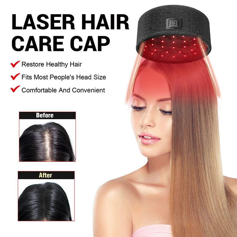 Frizz Free Hair Thickening Hat - Moisturizing and Repairing Heating Cap for Dry, Damaged Hair