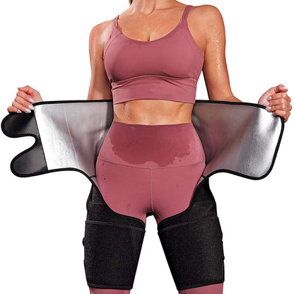 3-in-1 Waist Trainer for Women - Waist and Thigh Trimming, Weight Loss Training, and Hip Lifting - Trim Belt for Enhanced Fitness