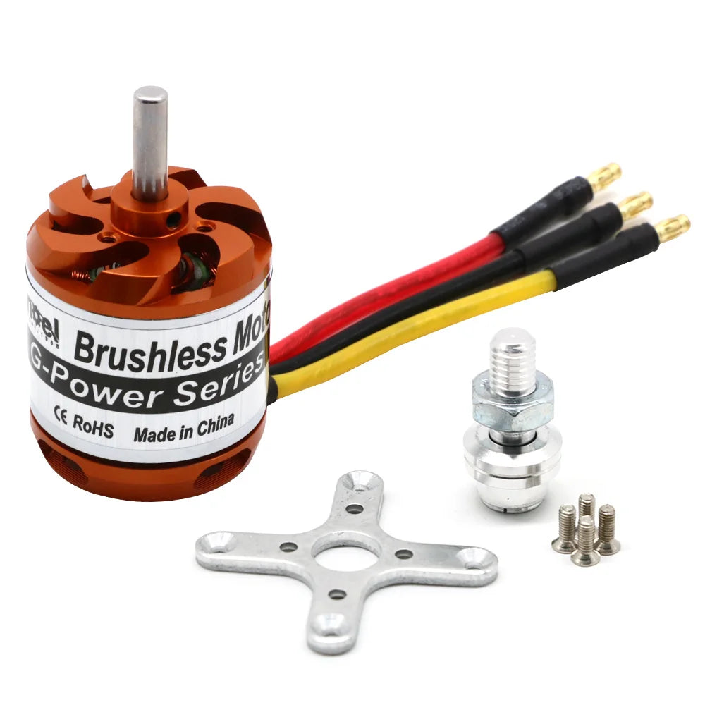 RC Brushless Motors: D2830, D2826, D3548, D3542, D3536, D3530 for Mini Multicopters & Fixed-wing Aircraft