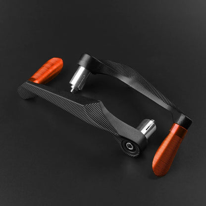 Universal 7/8" Handlebar Protectors - 3D Engraving for Motorcycle, Scooter, and Mountain Bikes - CNC Aluminium Brake Lever Guard for Enhanced Safety