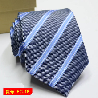 Men's Ties in 67 Styles - Solid, Stripe, and Floral Jacquard Neckties, 7-8cm Wide - Perfect for Daily Wear, Weddings and Gifts