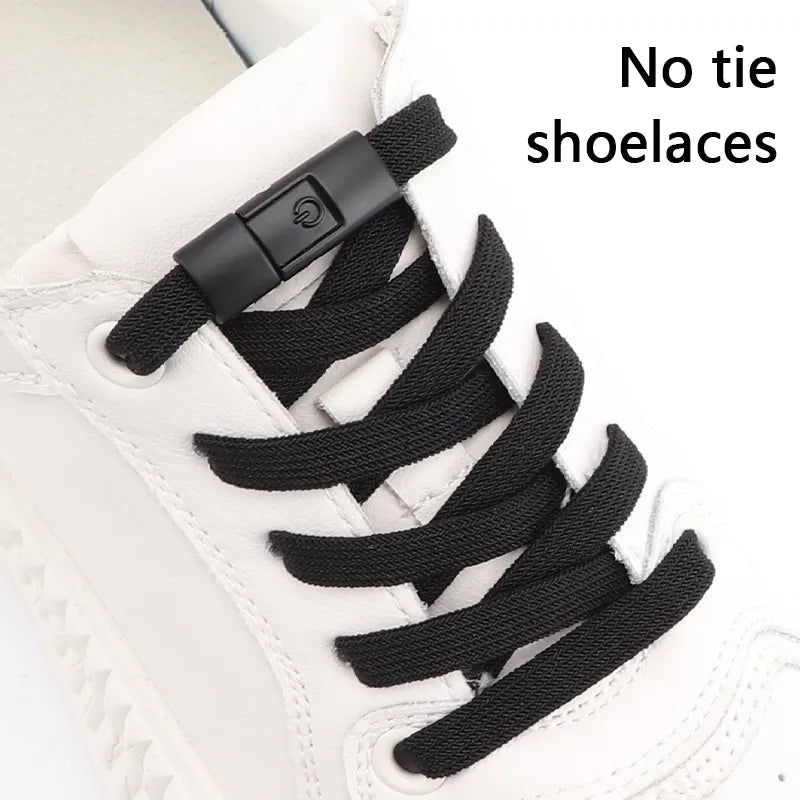 Colorful Press Lock Shoelaces - Elastic No Tie Laces for Sneakers, Kids, and Adults - Convenient Shoe Accessories for Flats and Shoes