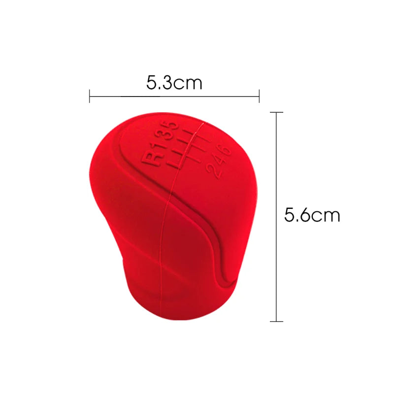 Car Silicone Gear Shift Knob Cover – Non-Slip Grip Handle, Protective Cover for Manual 6-Speed, Car Interior Accessory