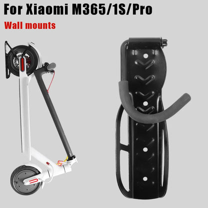 Organize Your Space with Electric Scooter Wall Holder: Compatible with Xiaomi M365, Pro, Pro 2, Ninebot Max G30, G30D, ES1, ES2 - Convenient Storage Wall Hanger Stand with Heavy Load Capacity