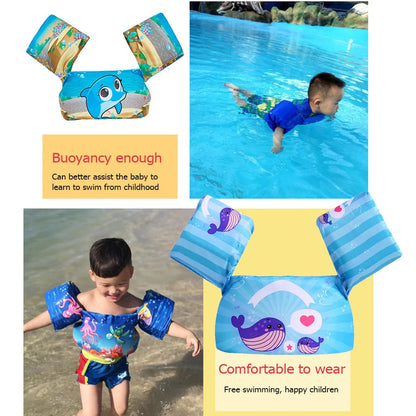 Baby Float Arm Sleeve Floating Ring - Safe Life Jacket Buoyancy Vest for Kids, Swim Foam Pool Toy with Armbands