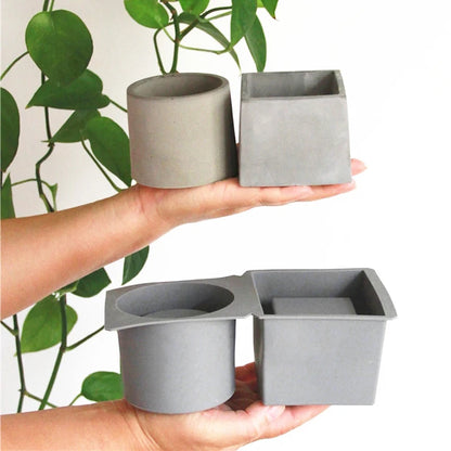 New Large Flower Pot Silicone Mold | DIY Hexagonal Concrete Mold | Square Epoxy Resin Holder | Crystal Epoxy Clay Mould