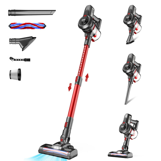 INSE N650 Cordless Vacuum Cleaner - Powerful 4 in 1 Stick Vacuum with Rechargeable Battery, Up to 45 Mins Runtime