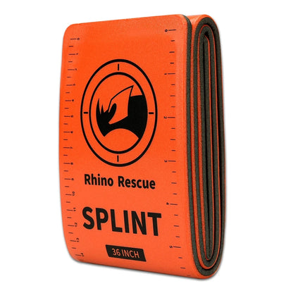 RHINO RESCUE First Aid Splint – 36" x 4.3" Green-Gray – Keeps Bones in Position – Ideal for Camping, Hiking, Emergency Kits