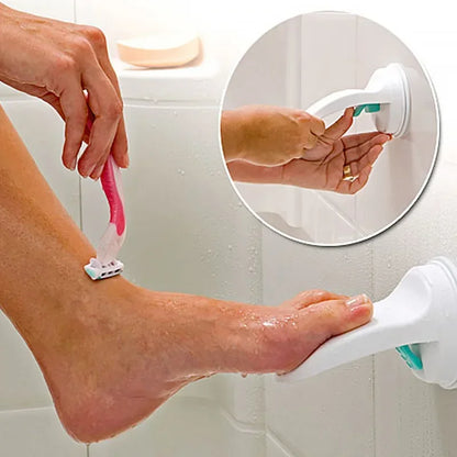Step with Ease: Shower Foot Rest & Leg Shaving Aid with Suction Cup Grip for Non-Slip Comfort!