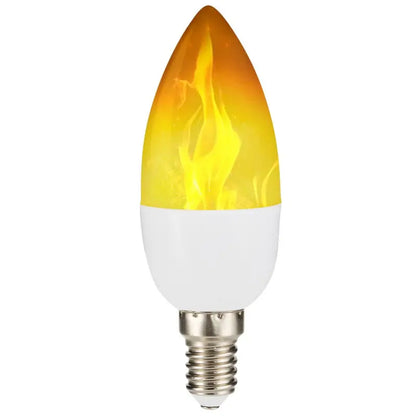 E14/E27 LED Flame Light Bulbs - 4 Modes Party LED Flame Effect Light Simulation for Garden Decor - Flickering Lamp