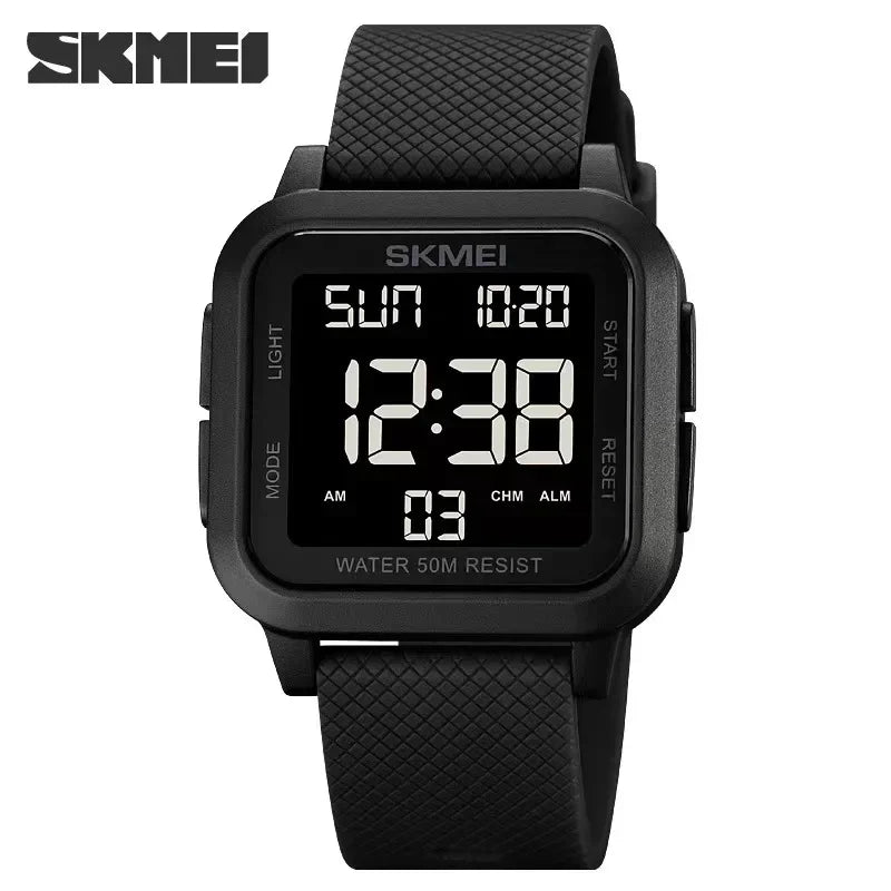 Skmei 1894 Men's Alarm Chrono Watch – 5Bar  Waterproof, Military Design, LED Display, Shockproof Digital Outdoor Watch, Reloj Hombre