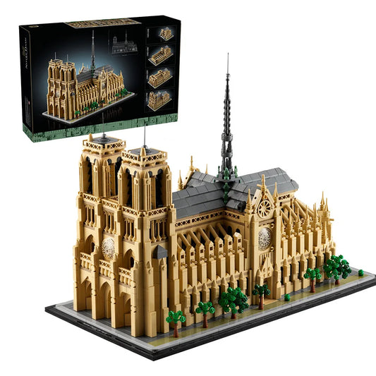 Notre-Dame de Paris Architectural Model Kit 21061 - Collectible Building Blocks Set for Adults | Historical Gift Idea