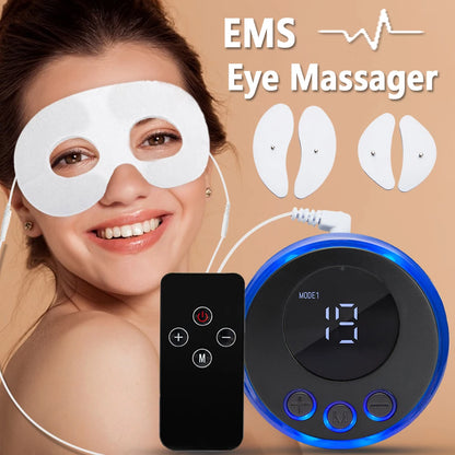 Electric EMS Eye Massager - Facial Muscle Stimulator with Anti-Wrinkle Lifting, Skin Care for Dark Circles and Fatigue Relief