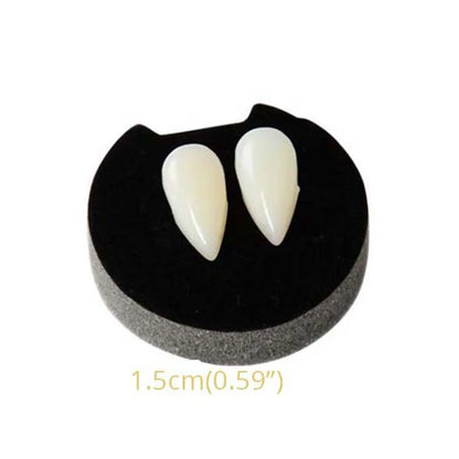 Spooky Halloween Vampire Fangs Dentures - Perfect DIY Costume & Cosplay Props with Dental Gum