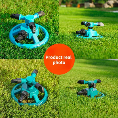 360 Degree Automatic Rotating Sprinkler Nozzle - Garden Lawn Water Spray for Automatic Watering & Irrigation Supplies