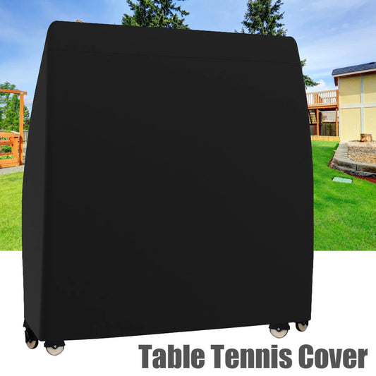 Heavy Duty Waterproof Table Tennis Cover - Outdoor/Indoor Ping Pong Table Storage Cover, Polyester, 165 x 70 x 185 cm