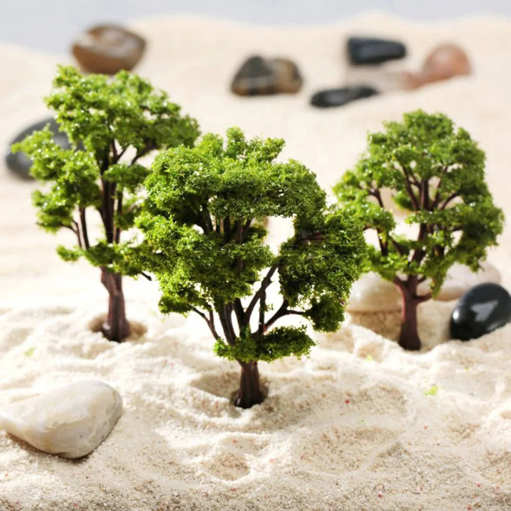 20/70pcs Plastic Model Train Miniature Trees - Perfect Railroad Decoration and Landscape Accessories for Kids' Toys