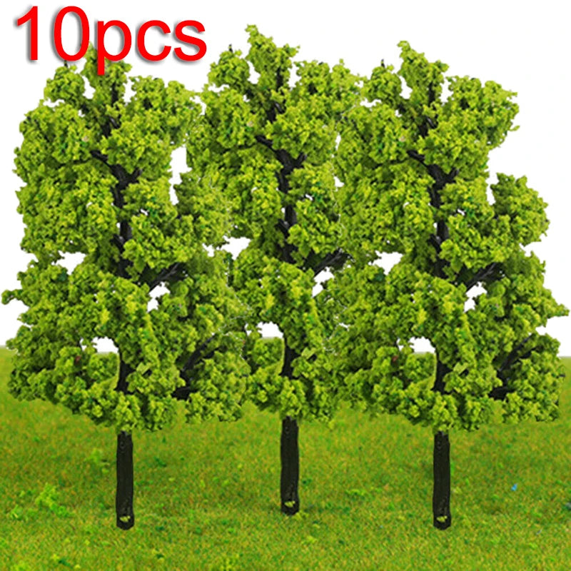 20/70pcs Plastic Model Train Miniature Trees - Perfect Railroad Decoration and Landscape Accessories for Kids' Toys