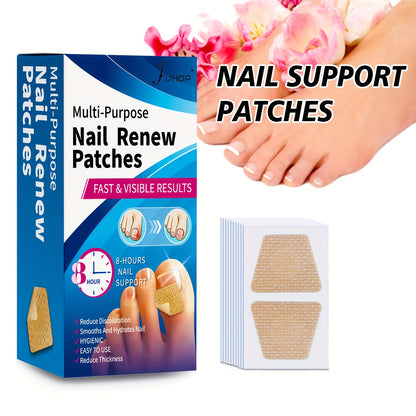 64 Piece Fungal Nail Patches – Extra Strength Toenail Fungus Treatment, Nail Repair and Renewal Patches for Damaged or Discolored Nails, Fast and Effective Care