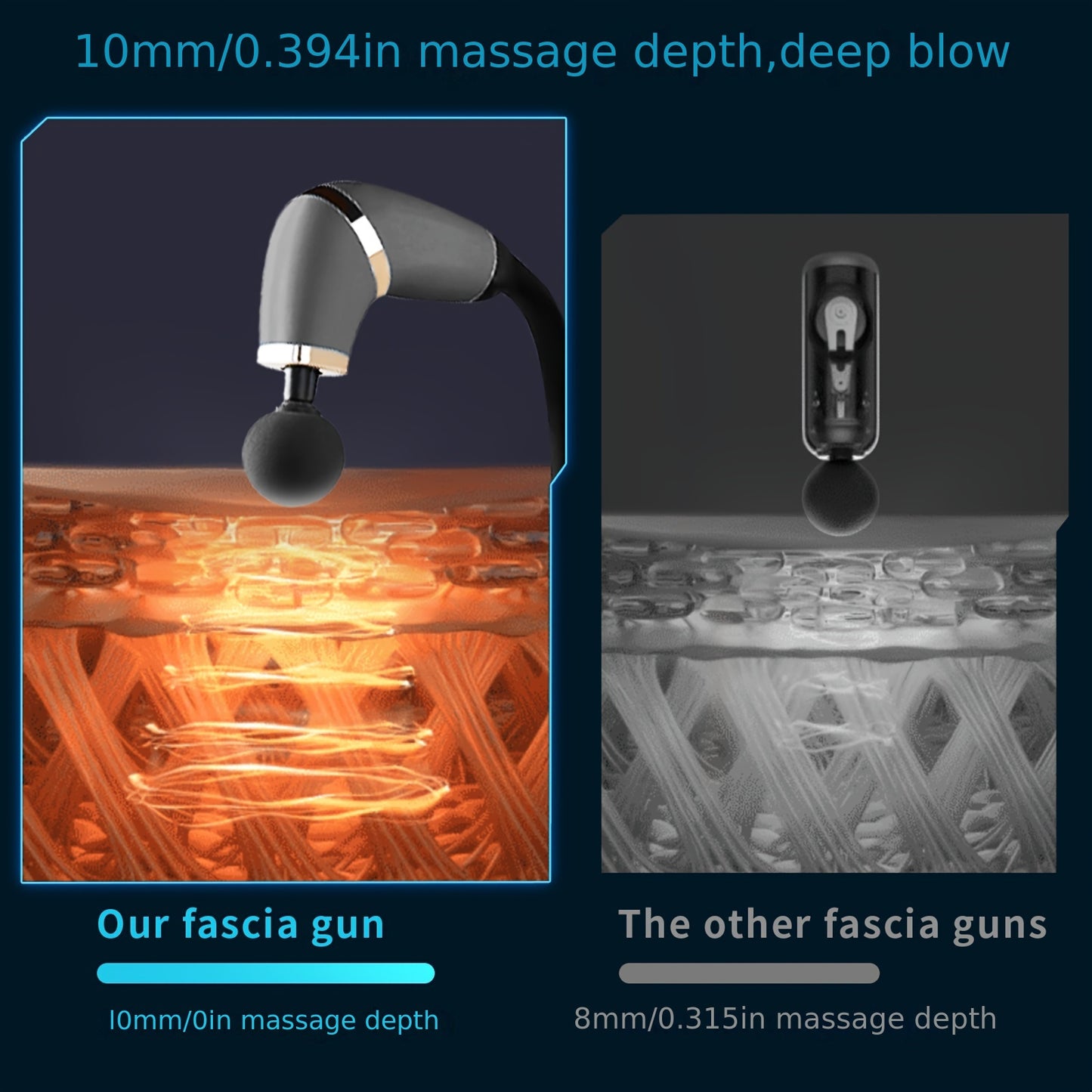 Professional Electric Massage Stick – Deep Tissue U-Shape Muscle Massager with 4 Heads for Back and Neck Relaxation, Perfect Gift for All Occasions