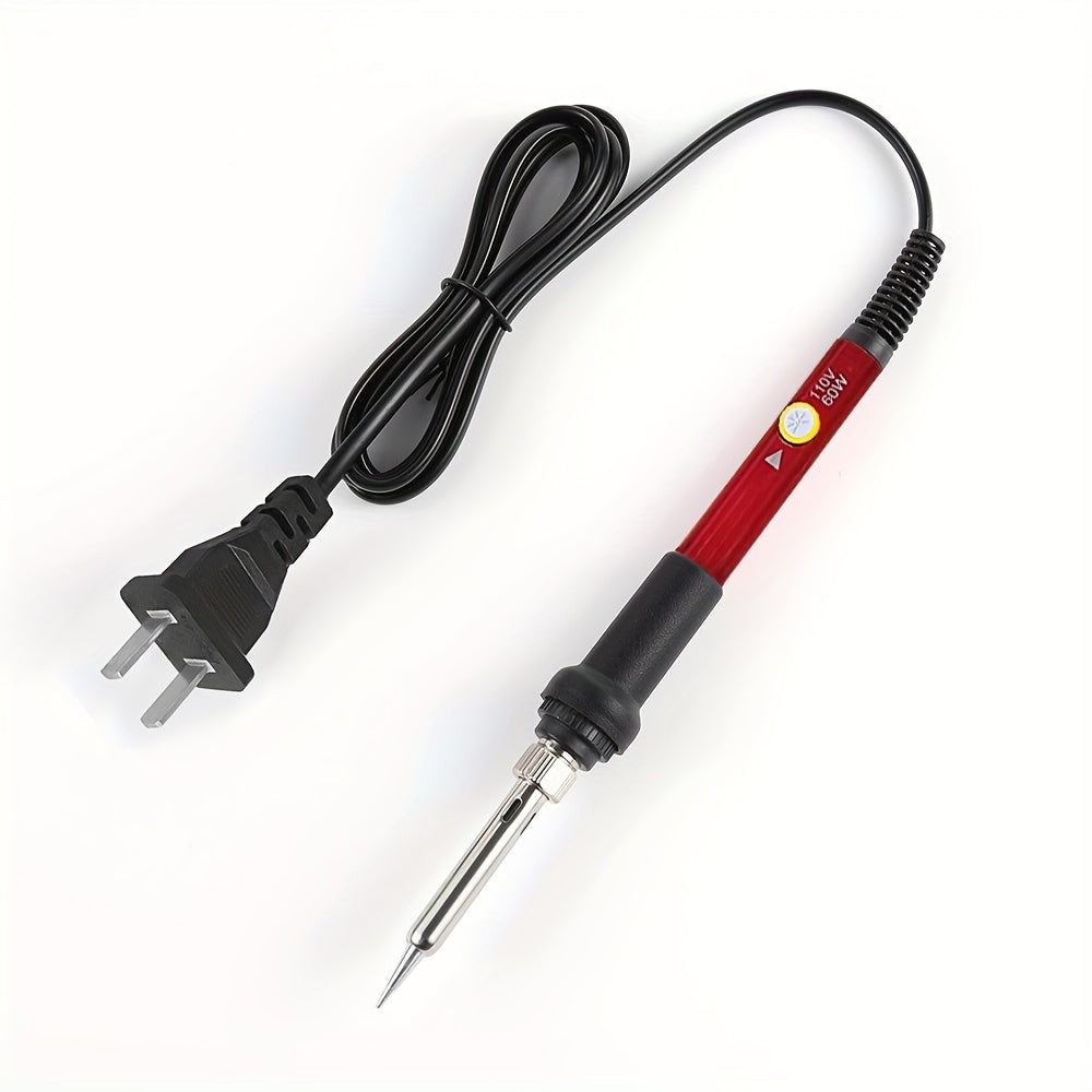 60W Soldering Iron Kit - Adjustable Temperature Electric Soldering Iron Set, 110V