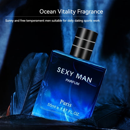 55ml Long-Lasting Eau De Parfum for Men - Refreshing Cologne with Seductive Scent, Ideal for Dating, Daily Use and as a Christmas or Father's Day Gift