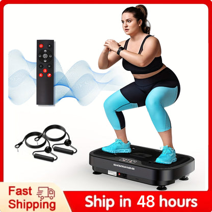 Vibration Plate Exercise Machine - Whole Body Vibration Platform for Lymphatic Drainage and Toning, Ideal for Home Gyms