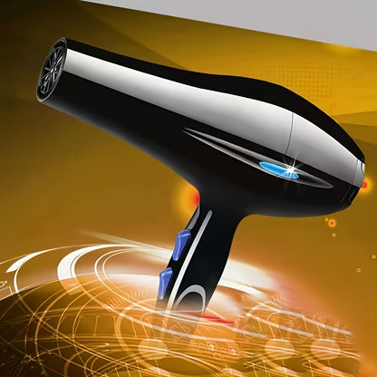 Fashionable Hair Dryer with Constant Temperature Control - 5 Heat Settings for Fast Drying - Includes Diffuser, Concentrator Nozzles, and Styling Accessories