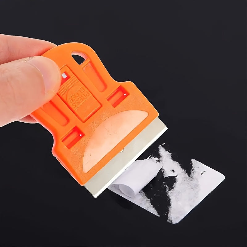 2pcs Mini Razor Blades Scraper - Removes Decals, Stickers, Old Glue, Glass and Car Window Film, Paint, Labels, and Debris