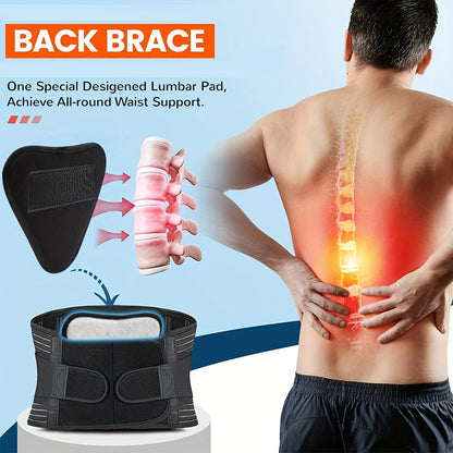 Back Brace for Lower Back Support – Lumbar Support Belt for Women and Men, Breathable Design with Lumbar Pad