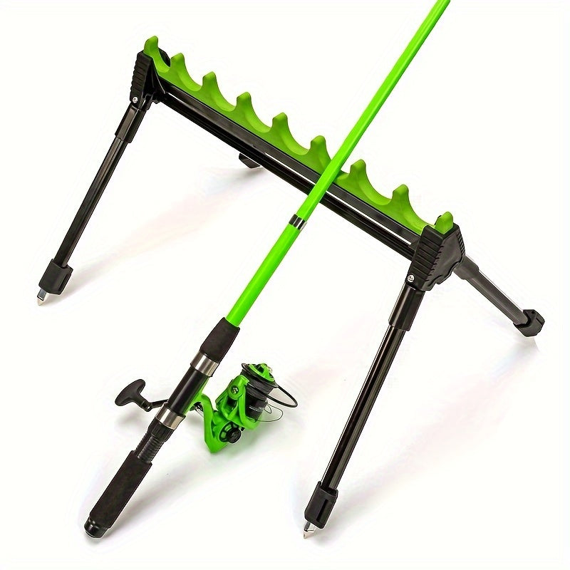 Adjustable Alloy Fishing Rod Holder - Telescopic, 8/12 Hole Design for Outdoor and Sea Fishing