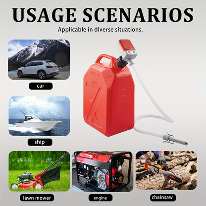 Battery-Powered Automotive Nozzle Fuel Pump – Compact and Portable Design for Easy Refueling