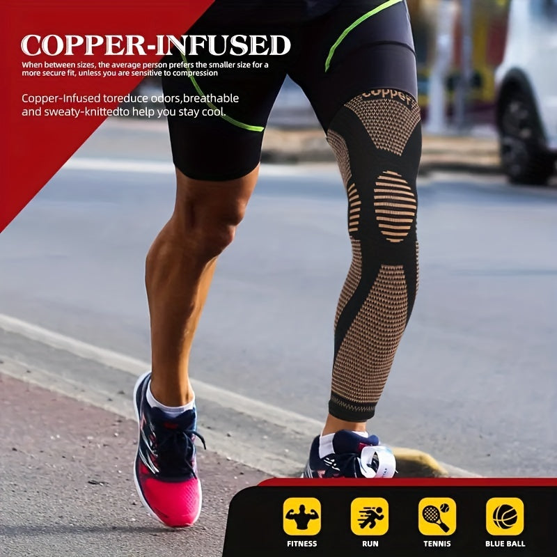 Buy 1 Get 1 Free – 2 pcs Premium Copper Ion Fiber Knee Pads for Enhanced Patella Protection, Breathable and Thickened for Warmth, Ideal for Fitness and Outdoor Activities