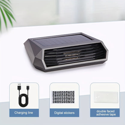 Solar-Powered Car Air Purifier - Automatic Odor Decomposition, Sterilization and Disinfection, No Consumables Needed, Built-in Lithium Battery