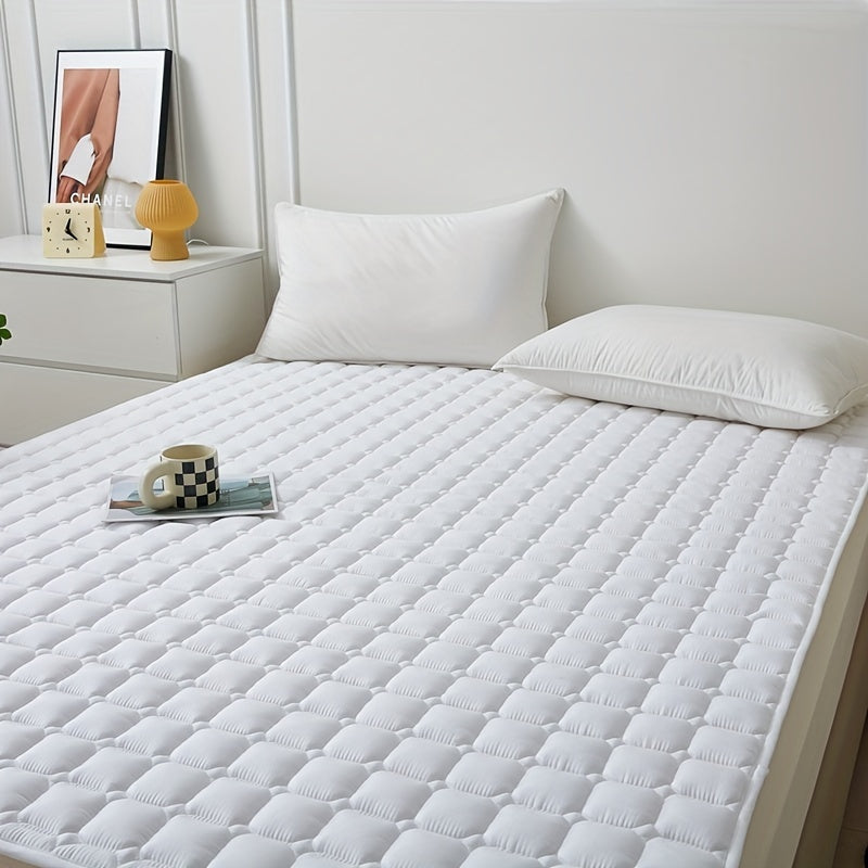 Waterproof Quilted Mattress Topper Protector - Polyurethane Liner, Polyester Cover, Machine Washable, Water-Resistant Pad for Dust and Moisture Protection - 1 Piece