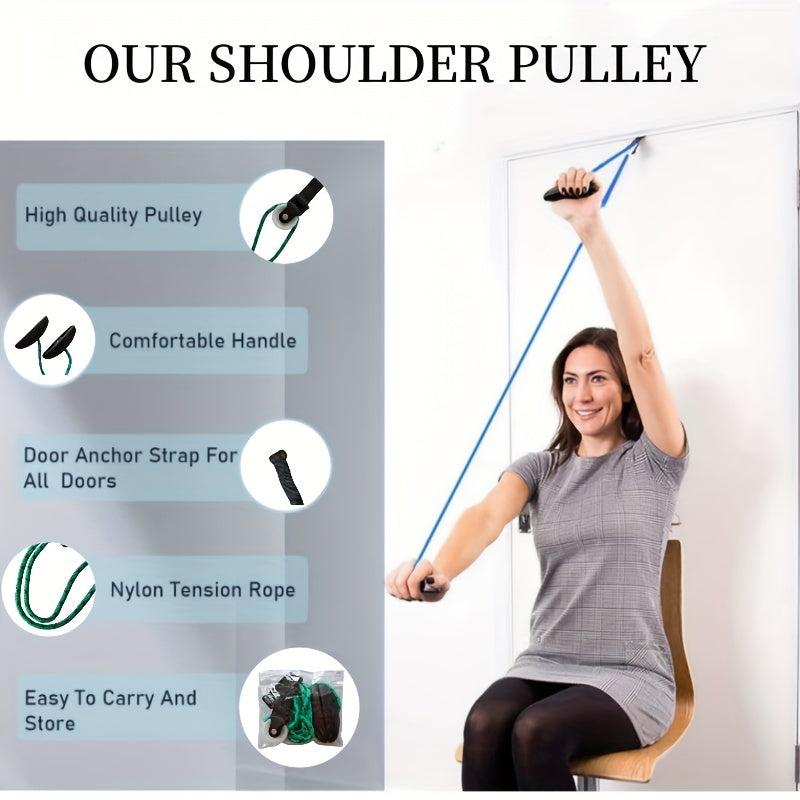 Door Pulley Physiotherapy System – Exercise Pulley for Shoulder Pain Relief and Surgical Recovery