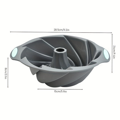 Bundt Pan 11.2''x3.1'' - Heritage Bundtlette Cake Mold for Fluted Tube Cakes, Essential Baking Tool and Kitchen Gadget