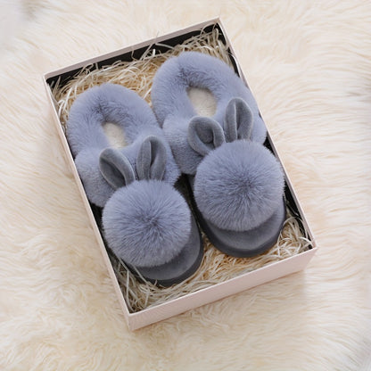 2024 Women's Cozy Plush Fuzzy Slippers - Soft, Warm, Non-Slip Indoor and Outdoor Footwear for Couples