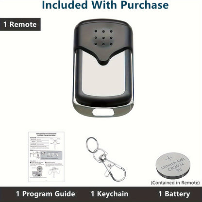 Universal Garage Door Remote for LiftMaster, Chamberlain, Craftsman – 1/2 pcs with 5 Color Learn Buttons (Purple, Yellow, Green, Orange, Red) and Keychain Included