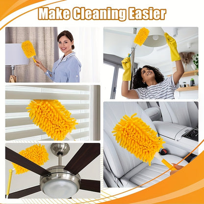 2/4pcs Reusable Duster Refills - Compatible with Hand Duster - 360 Heavy Duty Microfiber Ceiling Fan Duster for Extended Handle