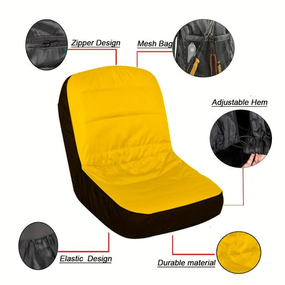 Waterproof Lawn Tractor Seat Covers – Sun Protection and Heat Insulation Seat Cover for Lawn Mowers, Tractors, and Farm Carts