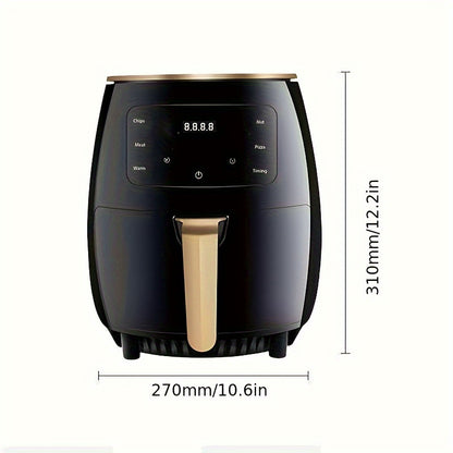 Premium Air Fryer - 1400W High-Power Heat, Omni-Directional Cooking, 30W Fan for Even Crispiness, Uniform Motor Drive Technology