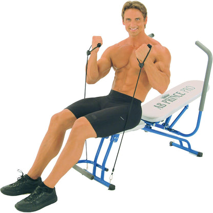 Foldable Multi-Function Workout Bench – 220° Adjustable Angle, Unique Torso Twist Technology, Includes Resistance Bands – Ideal for Full Body Workout in Home Gym