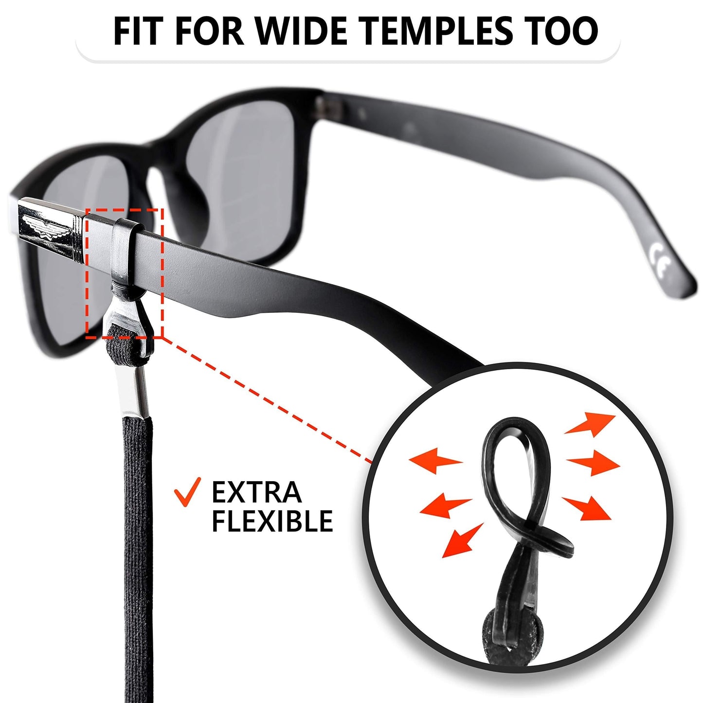 4pcs Glasses Holder Strap - Keep Your Eyeglasses and Sunglasses Securely Around Your Neck!