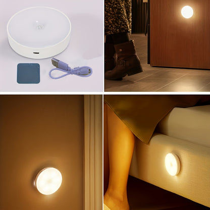 Intelligent Human Sensing Desk Lamp – LED Body Induction Bedside and Staircase Lamp, USB Charging, Creative Gift for Bedroom, Dormitory, and Bookshelf