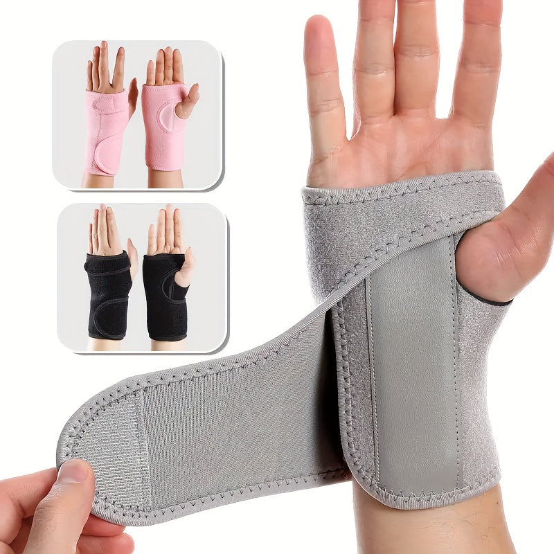 2 Pack Adjustable Wrist Support Braces with Splint - 11.8 Inch Breathable Carpal Tunnel Wrist Stabilizer