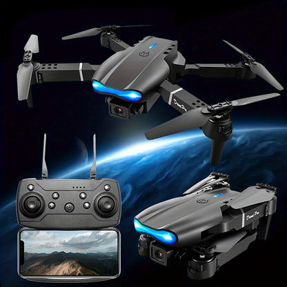 E99 Foldable RC Drone with Dual Camera - Affordable UAV for Beginners, Indoor and Outdoor Use, Ideal Halloween and Christmas Gift