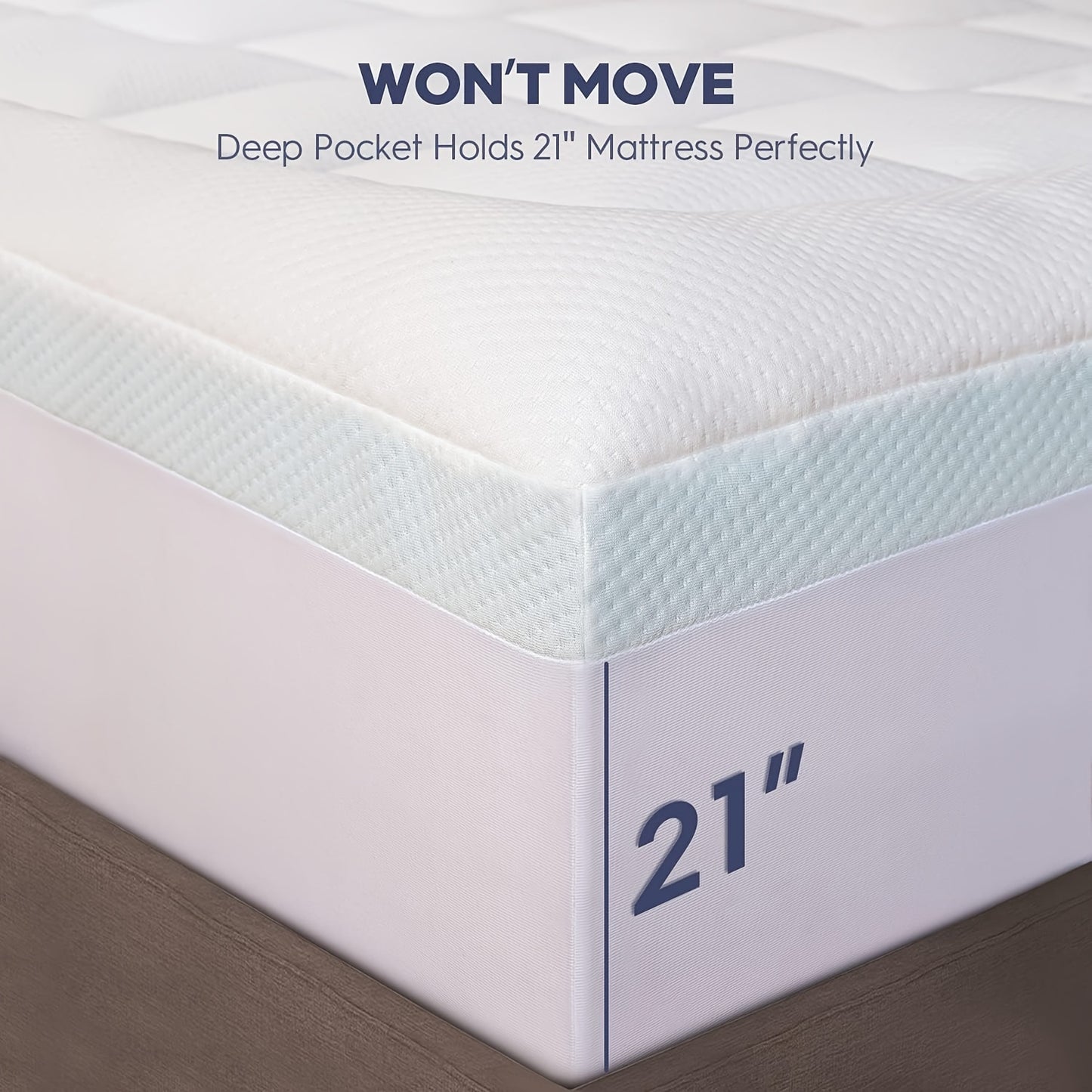 3 Inch Luxury Mattress Topper – Dual Layer Cooling Gel Memory Foam, Soft Down Alternative Pillowtop, Breathable Bamboo Cover for Pressure Relief and Ultimate Comfort