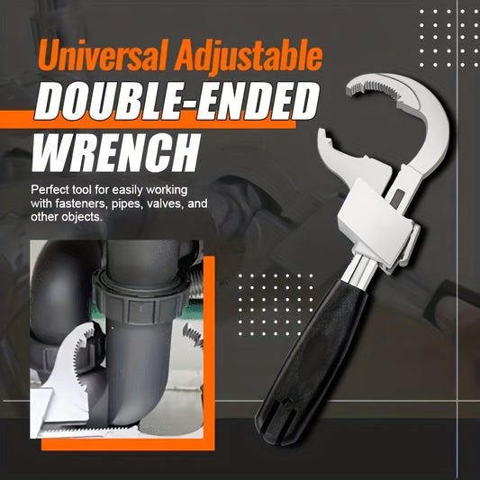 Universal Adjustable Wrench - Ideal Plumbing Tool for Faucet and Sink Repairs